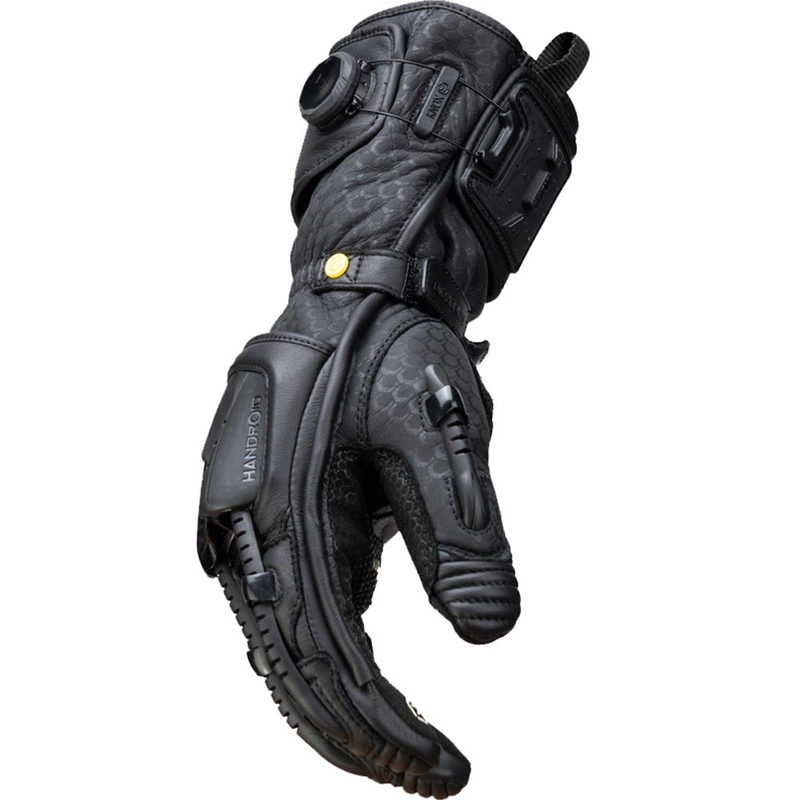 Gants de moto Knox Handroid All Black Mk5 noirs