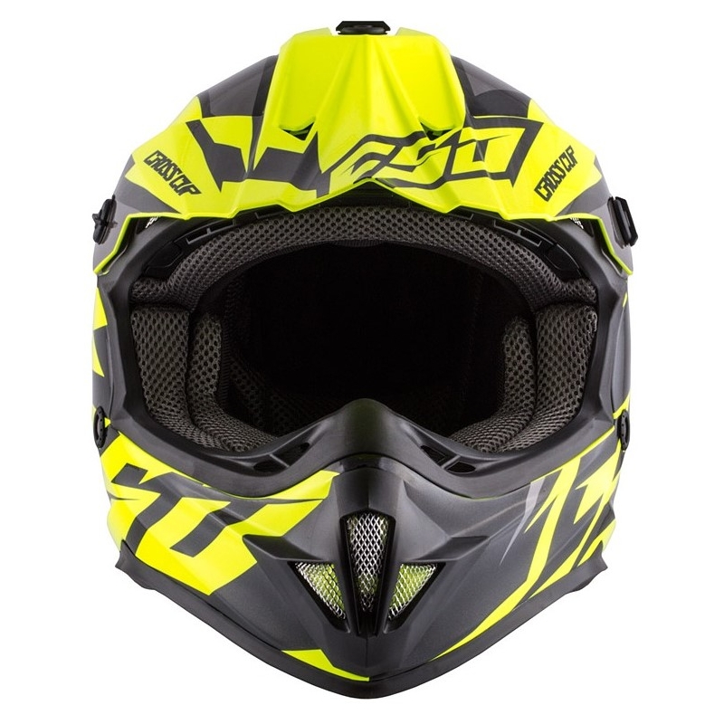 Casque motocross enfant Cassida Cross Cup Two noir-gris-jaune fluo