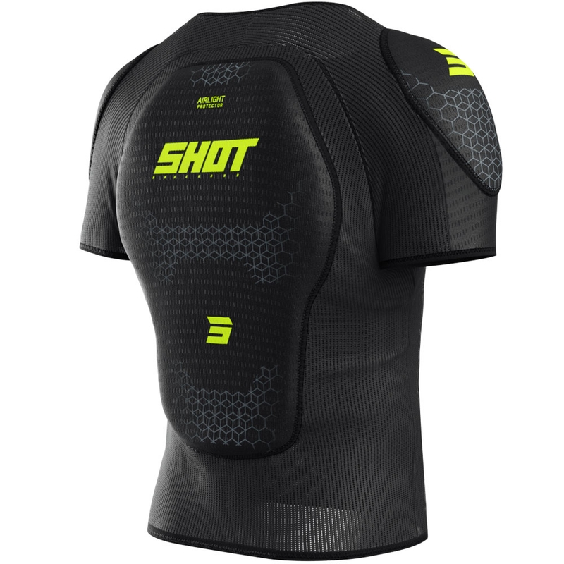 Gilet de protection enfant Shot Airlight T-Shirt noir-jaune fluo