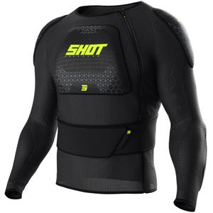 Gilet de protection enfant Shot Airlight noir-jaune fluo