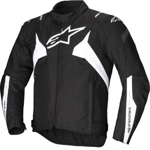 Veste de moto imperméable Alpinestars T-JAWS V4, noir et blanc