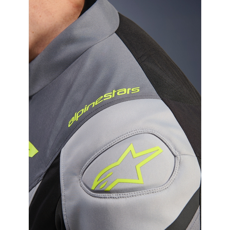 Veste de moto imperméable Alpinestars T-JAWS V4 Noir-Gris clair-Gris