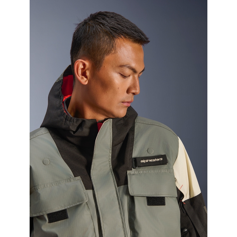 Veste de moto Alpinestars Mospher imperméable, grise et noire