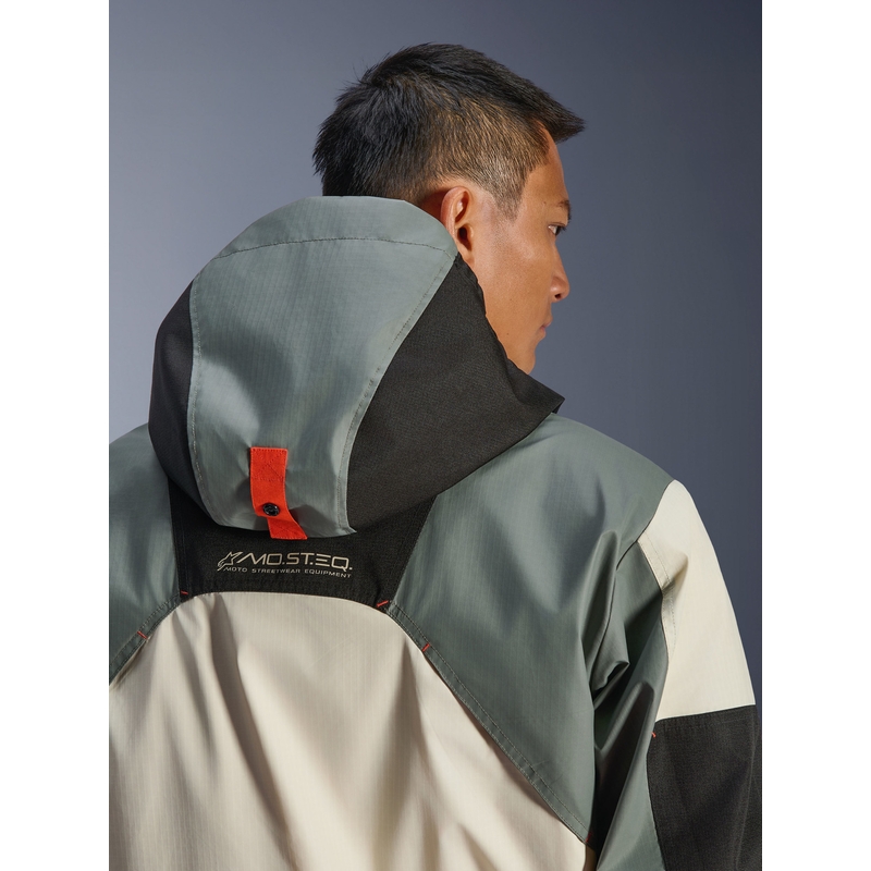 Veste de moto Alpinestars Mospher imperméable, grise et noire