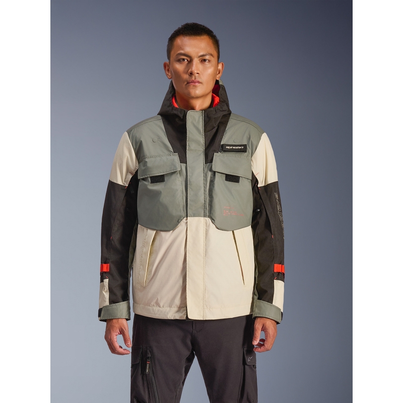Veste de moto Alpinestars Mospher imperméable, grise et noire