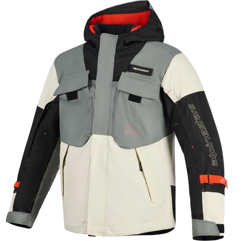Veste de moto Alpinestars Mospher imperméable, grise et noire