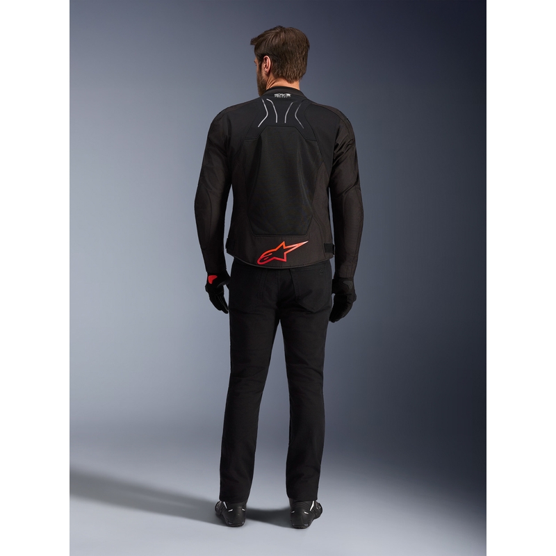 Blouson de moto Alpinestars SMX Air noir-rouge-blanc