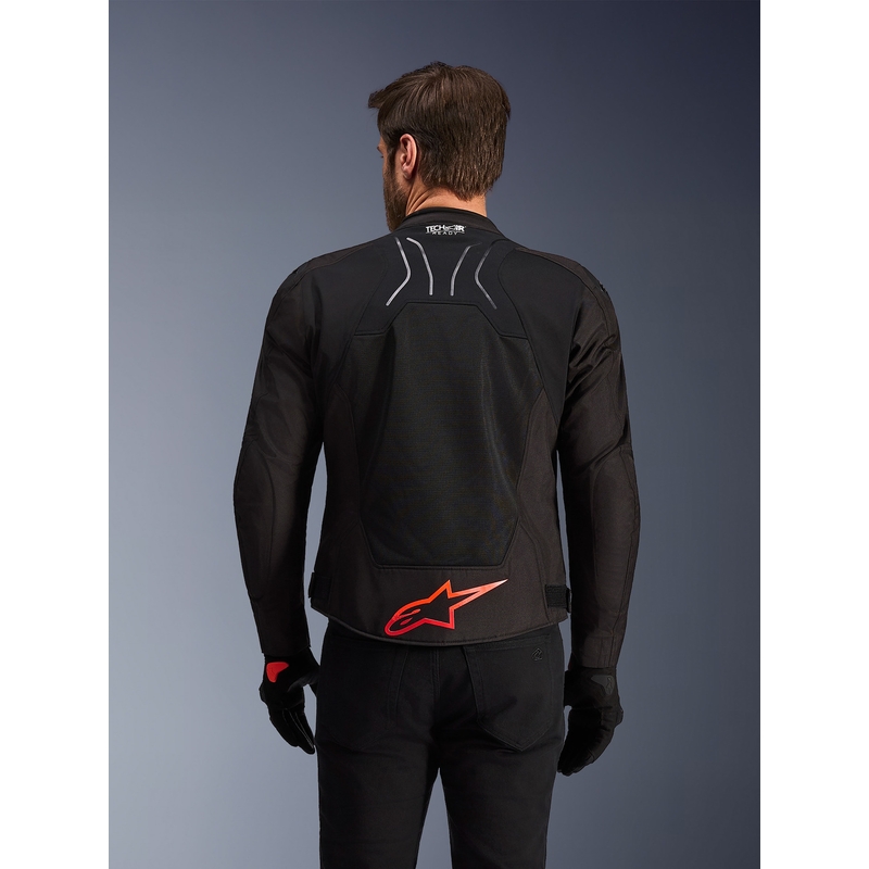 Blouson de moto Alpinestars SMX Air noir-rouge-blanc