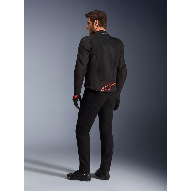 Blouson de moto Alpinestars SMX Air noir-rouge-blanc