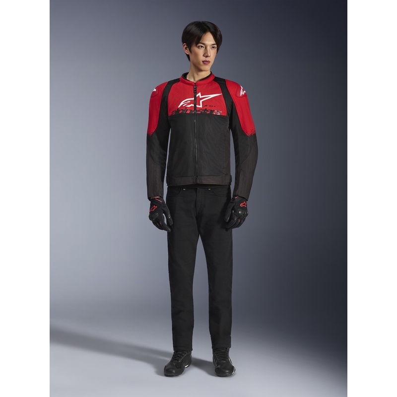 Blouson de moto Alpinestars SMX Air rouge et noir