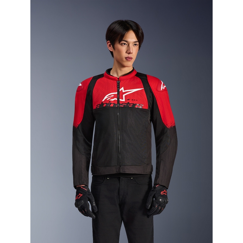 Blouson de moto Alpinestars SMX Air rouge et noir