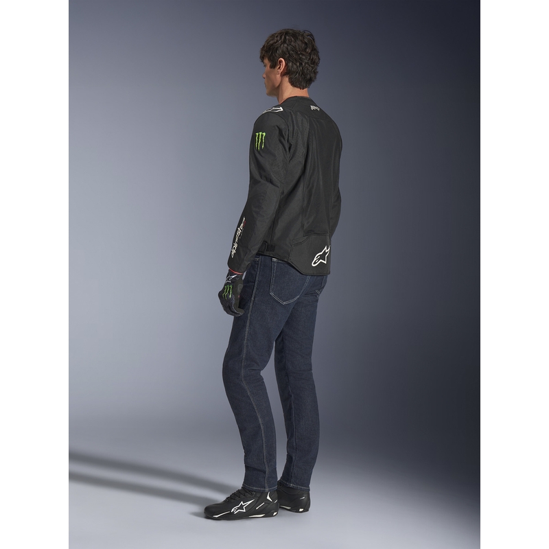 Collection de blousons de moto Alpinestars T-SPS Air V2 Monster FQ20 noir et blanc