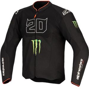 Collection de blousons de moto Alpinestars T-SPS Air V2 Monster FQ20 noir et blanc