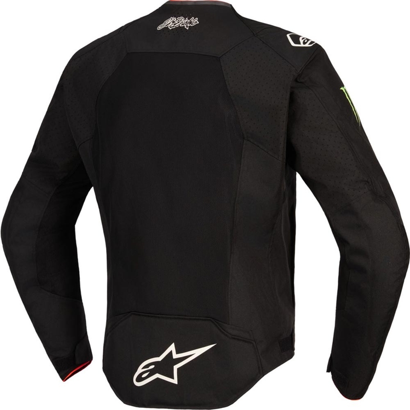 Collection de blousons de moto Alpinestars T-SPS Air V2 Monster FQ20 noir et blanc