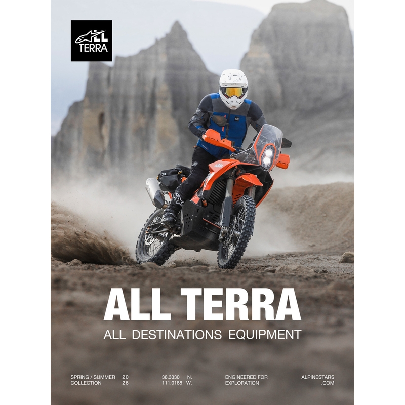 Maillot de motocross Alpinestars Maxdura Dual orange-bleu foncé