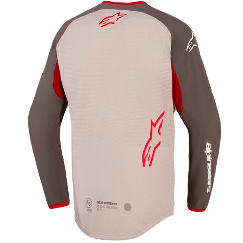 Maillot de motocross Alpinestars Maxdura Dual marron-orange