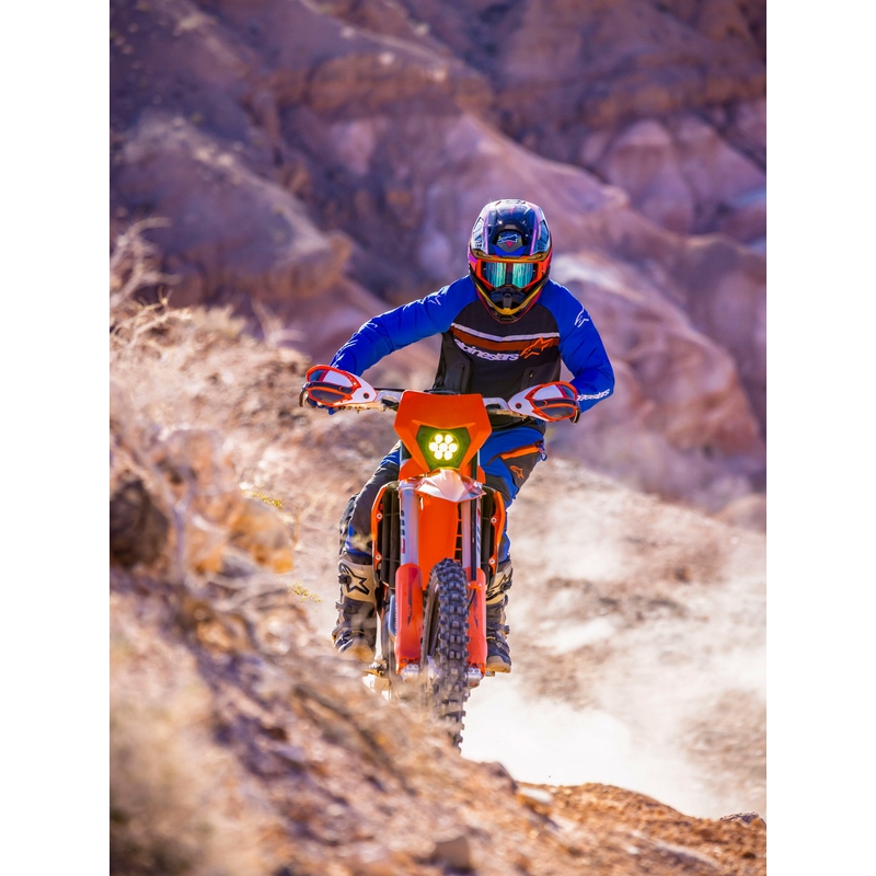 Maillot de motocross Alpinestars Maxdura Dual gris foncé-bleu-orange