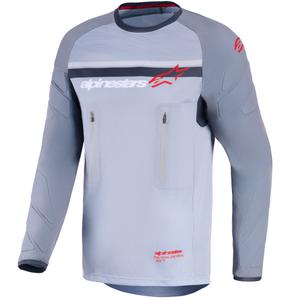 Maillot de motocross Alpinestars Maxdura Dual gris clair-gris foncé-orange