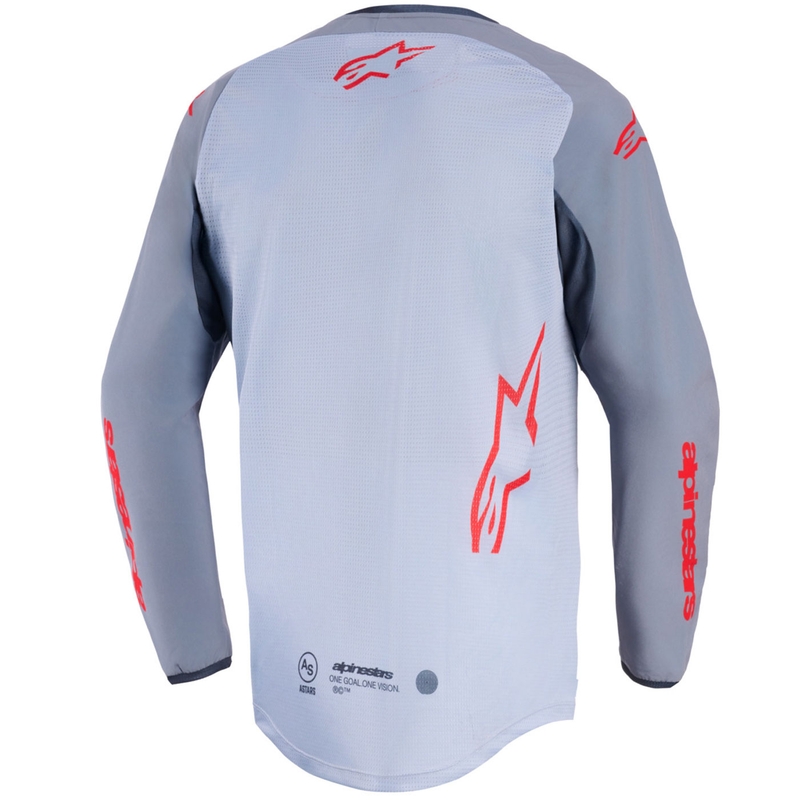 Maillot de motocross Alpinestars Maxdura Dual gris clair-gris foncé-orange