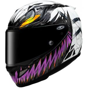 Casque intégral de moto HJC RPHA 12 Anti Venom 2 Marvel MC8 noir-blanc-violet
