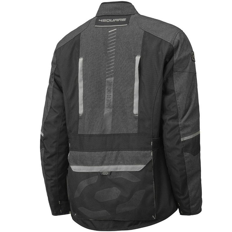 Veste de moto 4SQUARE Trailer Craft grise et noire