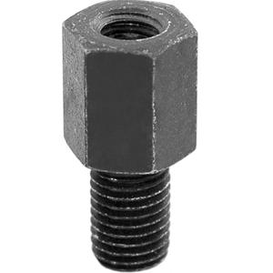 Réduction du filetage du rétroviseur - filetage interne M10 à droite / filetage externe M8 à droite, noir