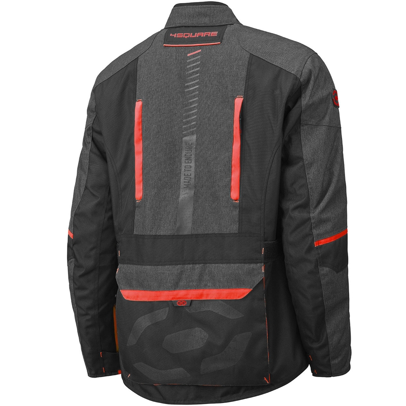 Blouson de moto 4SQUARE Trailer Craft gris-rouge