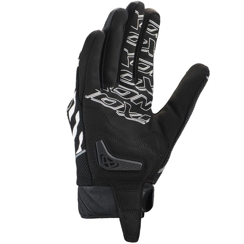 Gants de moto IXON Venum Hurry noir-gris-blanc