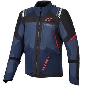 Blouson de moto Alpinestars Andes V4 Drystar bleu foncé-bleu-noir