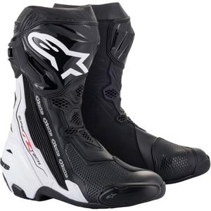 Bottes moto Alpinestars Supertech R noir-blanc
