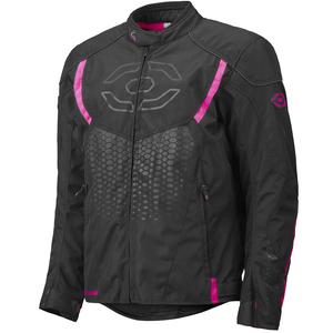 Veste de moto femme 4SQUARE Sportster Dart noir et rose