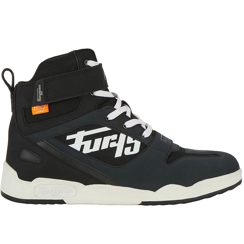 Bottes de moto Furygan Get Down noires et blanches