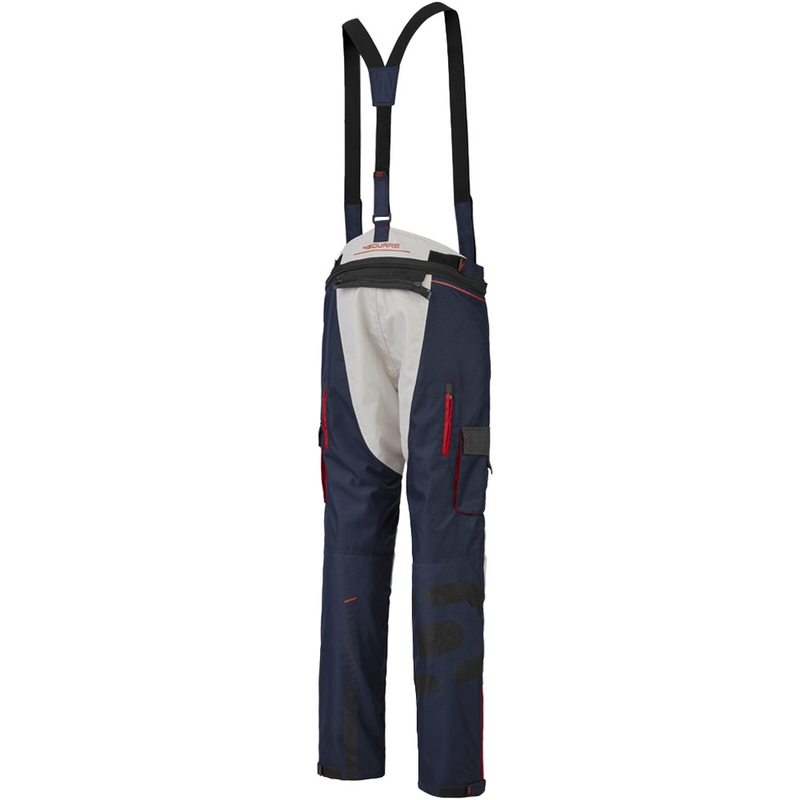Pantalon de moto 4SQUARE Trailer Craft blanc-bleu-rouge