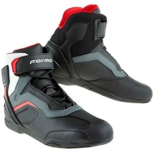 Bottes de moto Forma Stinger EVO Flow noir-rouge-blanc-gris