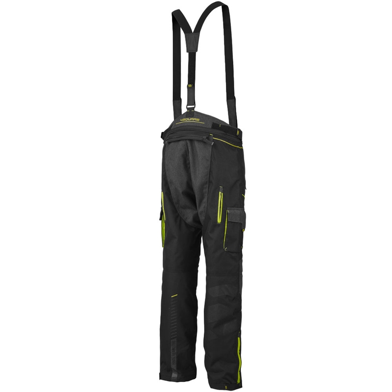 Pantalon de moto 4SQUARE Trailer Craft gris-jaune fluo