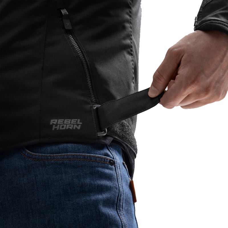 Veste de moto Rebelhorn Swift noire