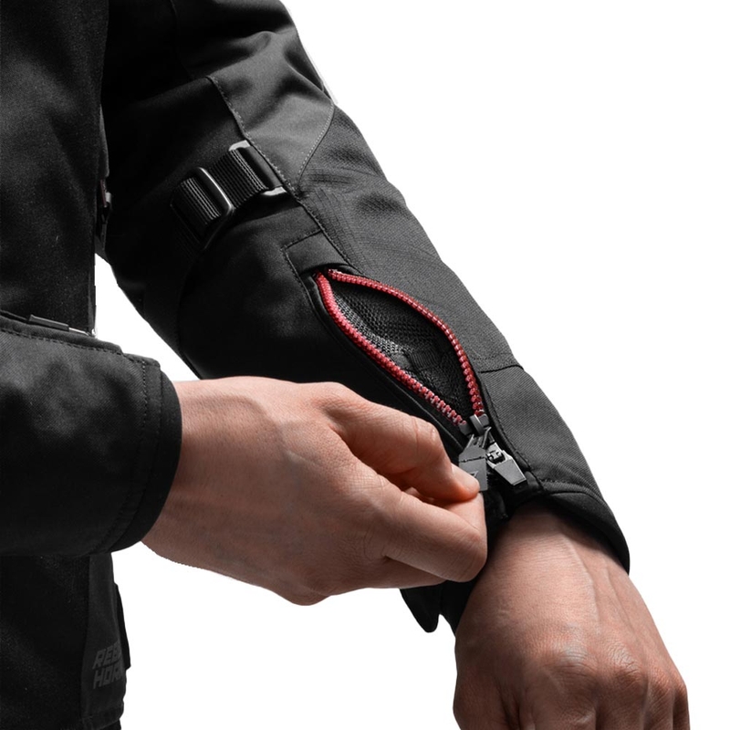 Blouson de moto Rebelhorn Swift noir-gris foncé-rouge