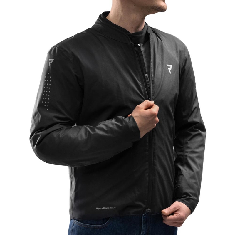 Blouson de moto Rebelhorn Swift noir-gris foncé-rouge