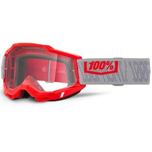 Lunettes de motocross 100% ACCURI 2 Gatorback avec plexiglas transparent