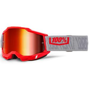 Lunettes de motocross 100% ACCURI 2 Gatorback avec plexiglas rouge