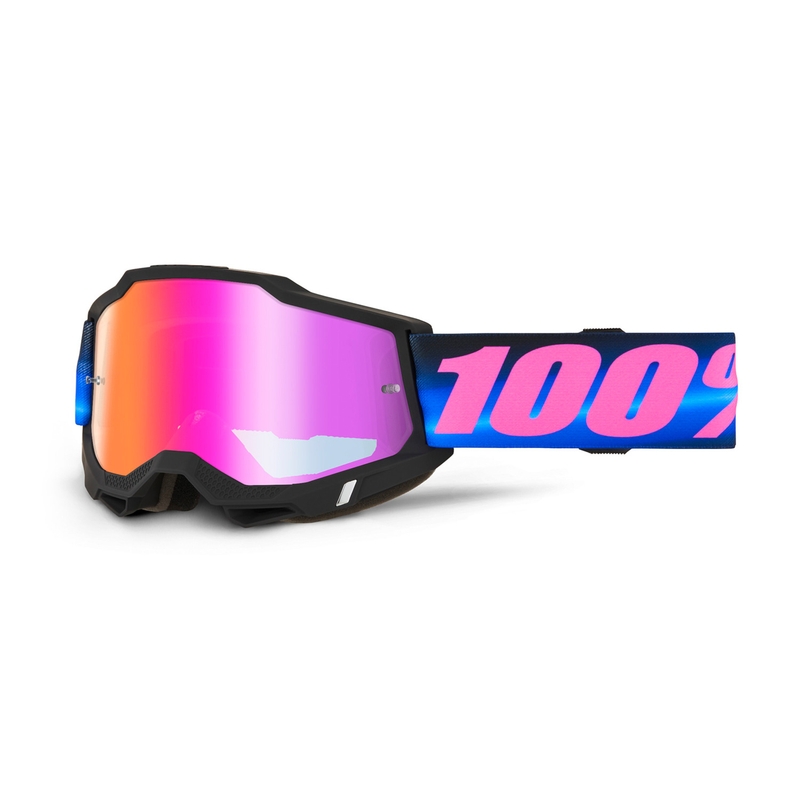 Lunettes de motocross 100% ACCURI 2 Superdome avec plexiglas rouge