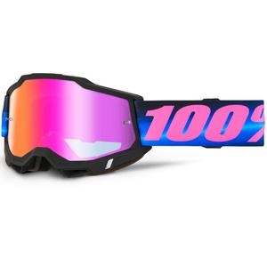 Lunettes de motocross 100% ACCURI 2 Superdome avec plexiglas rouge