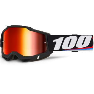 Lunettes de motocross 100% ACCURI 2 Magnus avec plexiglas rouge