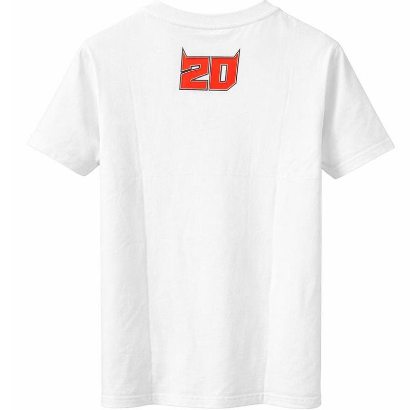 T-shirt Ducati Fabio Quartararo 20 à motif coloré blanc
