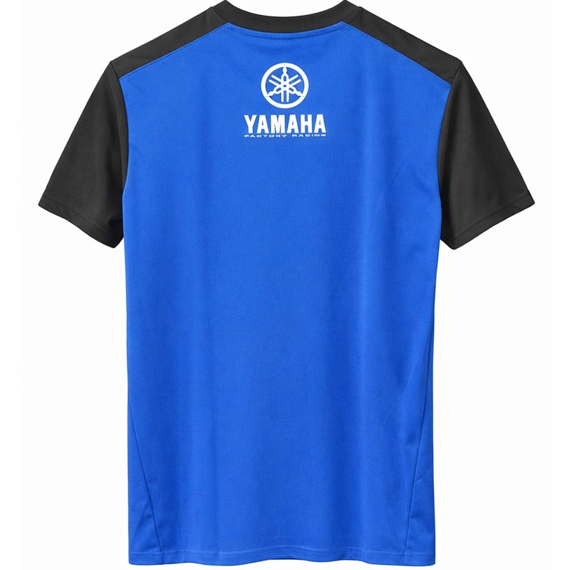 T-shirt Yamaha blanc, ruban bleu