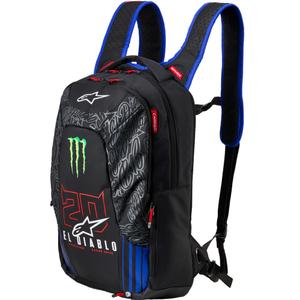 Sac à dos Alpinestars City Hunter V2 FQ20 Monster Collection Noir-Rouge fluo-Bleu-Vert 22 L