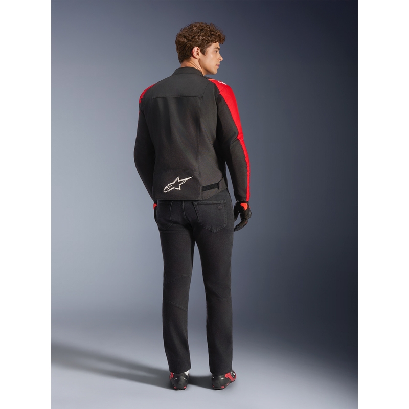 Veste de moto Alpinestars T-SPS 2 imperméable rouge-noir-blanc