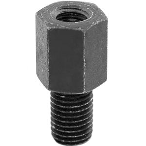 Réduction de filetage pour rétroviseur (filetage interne M8 à droite/filetage externe M10 à droite) noir
