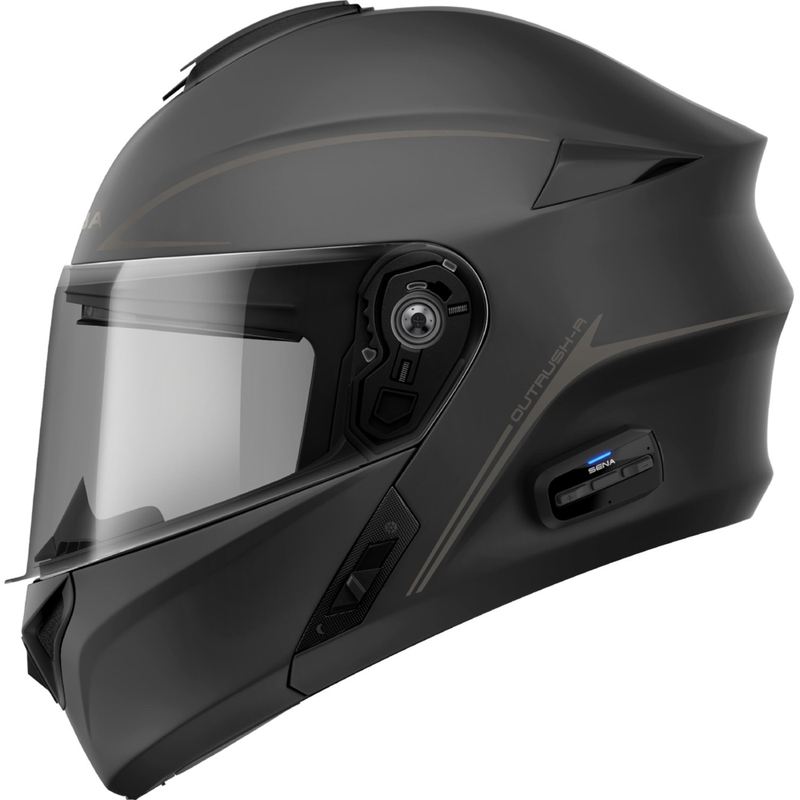 Casque de moto modulable avec système audio SENA Outrush R noir mat