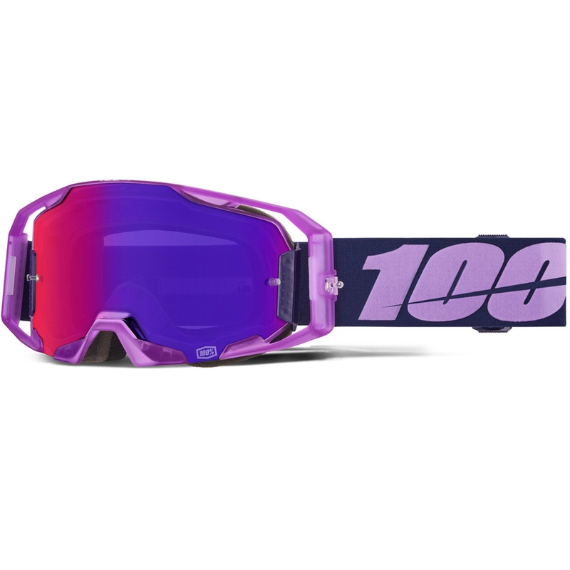 Lunettes de motocross 100% ARmatic Toyota avec plexiglas violet